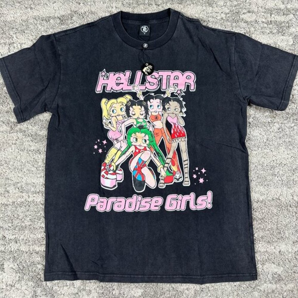 Hellstar Paradise Girls Black T-Shirt Men’s Large